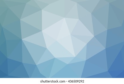 Light blue polygonal illustration, which consist of triangles. Triangular design for your business. Geometric background in Origami style with gradient.