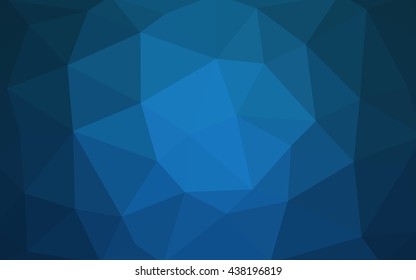Light blue polygonal illustration, which consist of triangles. Triangular design for your business. Geometric background in Origami style with gradient.