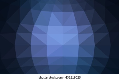 Light blue polygonal illustration, which consist of triangles. Triangular design for your business. Geometric background in Origami style with gradient.