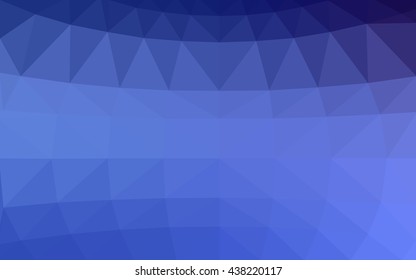 Light blue polygonal illustration, which consist of triangles. Triangular design for your business. Geometric background in Origami style with gradient.