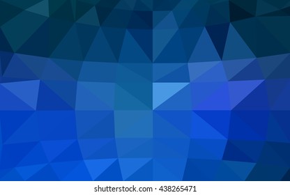 Light blue polygonal illustration, which consist of triangles. Triangular design for your business. Geometric background in Origami style with gradient.