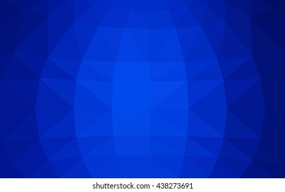 Light blue polygonal illustration, which consist of triangles. Triangular design for your business. Geometric background in Origami style with gradient.