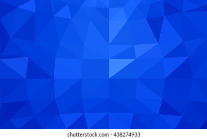Light blue polygonal illustration, which consist of triangles. Triangular design for your business. Geometric background in Origami style with gradient.