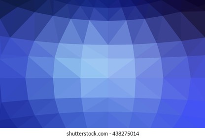 Light blue polygonal illustration, which consist of triangles. Triangular design for your business. Geometric background in Origami style with gradient.