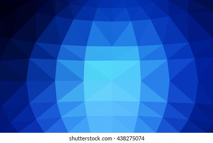 Light blue polygonal illustration, which consist of triangles. Triangular design for your business. Geometric background in Origami style with gradient.