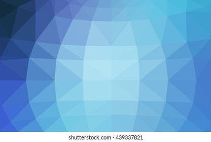 Light blue polygonal illustration, which consist of triangles. Triangular design for your business. Geometric background in Origami style with gradient.