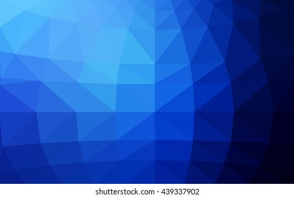Light blue polygonal illustration, which consist of triangles. Triangular design for your business. Geometric background in Origami style with gradient.
