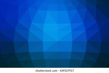 Light blue polygonal illustration, which consist of triangles. Triangular design for your business. Geometric background in Origami style with gradient.