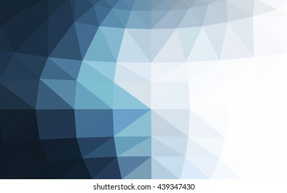 Light blue polygonal illustration, which consist of triangles. Triangular design for your business. Geometric background in Origami style with gradient.