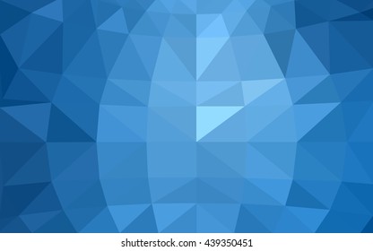 Light blue polygonal illustration, which consist of triangles. Triangular design for your business. Geometric background in Origami style with gradient.