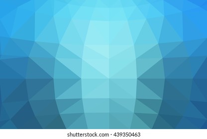 Light blue polygonal illustration, which consist of triangles. Triangular design for your business. Geometric background in Origami style with gradient.