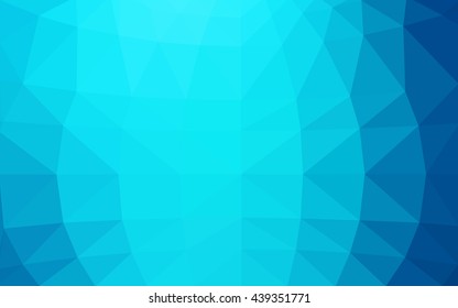 Light blue polygonal illustration, which consist of triangles. Triangular design for your business. Geometric background in Origami style with gradient.