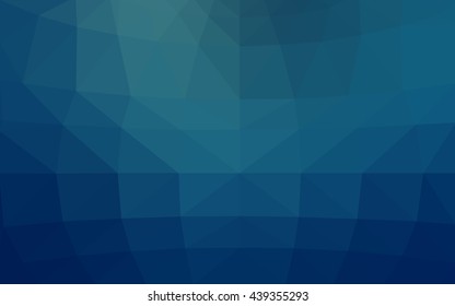 Light blue polygonal illustration, which consist of triangles. Triangular design for your business. Geometric background in Origami style with gradient.