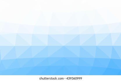 Light blue polygonal illustration, which consist of triangles. Triangular design for your business. Geometric background in Origami style with gradient.