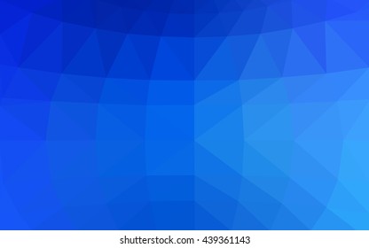 Light blue polygonal illustration, which consist of triangles. Triangular design for your business. Geometric background in Origami style with gradient.