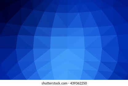 Light blue polygonal illustration, which consist of triangles. Triangular design for your business. Geometric background in Origami style with gradient.