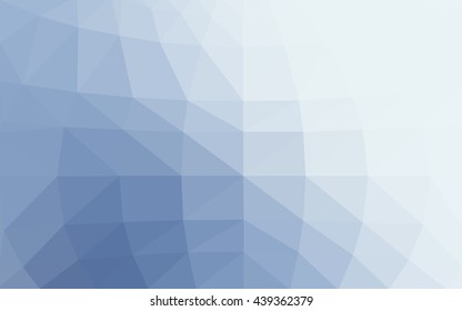 Light blue polygonal illustration, which consist of triangles. Triangular design for your business. Geometric background in Origami style with gradient.