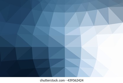 Light blue polygonal illustration, which consist of triangles. Triangular design for your business. Geometric background in Origami style with gradient.