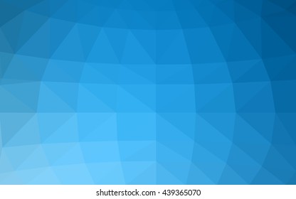 Light blue polygonal illustration, which consist of triangles. Triangular design for your business. Geometric background in Origami style with gradient.