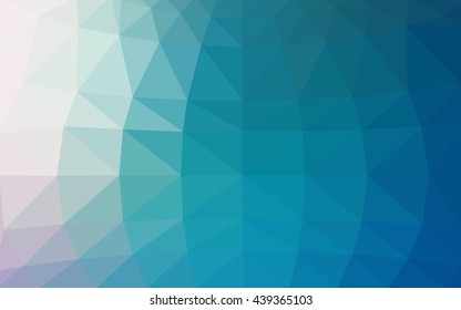 Light blue polygonal illustration, which consist of triangles. Triangular design for your business. Geometric background in Origami style with gradient.