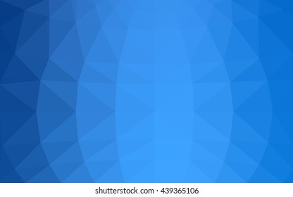 Light blue polygonal illustration, which consist of triangles. Triangular design for your business. Geometric background in Origami style with gradient.