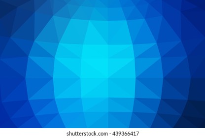 Light blue polygonal illustration, which consist of triangles. Triangular design for your business. Geometric background in Origami style with gradient.