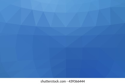 Light blue polygonal illustration, which consist of triangles. Triangular design for your business. Geometric background in Origami style with gradient.