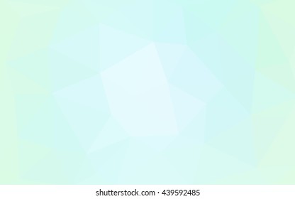 Light blue polygonal illustration, which consist of triangles. Triangular design for your business. Geometric background in Origami style with gradient.