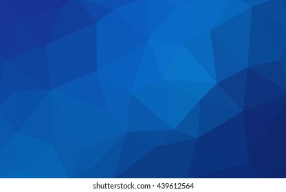 Light blue polygonal illustration, which consist of triangles. Triangular design for your business. Geometric background in Origami style with gradient.