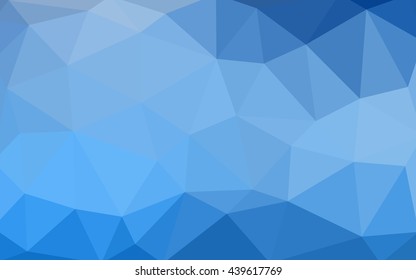 Light blue polygonal illustration, which consist of triangles. Triangular design for your business. Geometric background in Origami style with gradient.