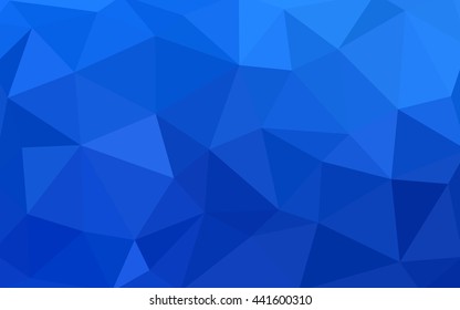 Light blue polygonal illustration, which consist of triangles. Triangular design for your business. Geometric background in Origami style with gradient.