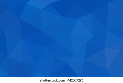 Light blue polygonal illustration, which consist of triangles. Triangular design for your business. Geometric background in Origami style with gradient.