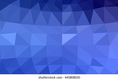 Light blue polygonal illustration, which consist of triangles. Triangular design for your business. Geometric background in Origami style with gradient.