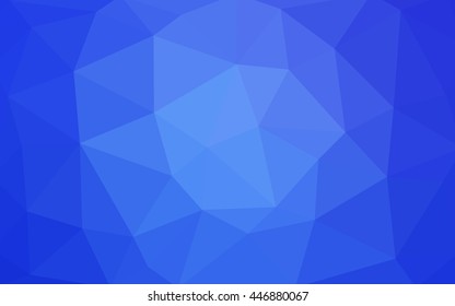 Light blue polygonal illustration, which consist of triangles. Triangular design for your business. Geometric background in Origami style with gradient.
