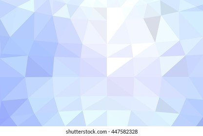 Light blue polygonal illustration, which consist of triangles. Triangular design for your business. Geometric background in Origami style with gradient.