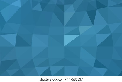 Light blue polygonal illustration, which consist of triangles. Triangular design for your business. Geometric background in Origami style with gradient.