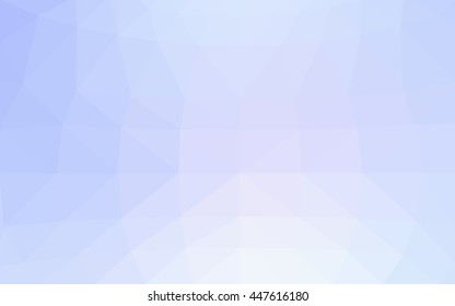 Light blue polygonal illustration, which consist of triangles. Triangular design for your business. Geometric background in Origami style with gradient.