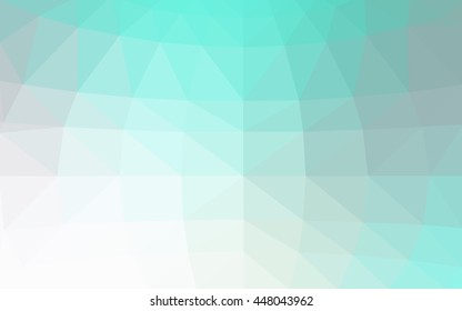 Light blue polygonal illustration, which consist of triangles. Triangular design for your business. Geometric background in Origami style with gradient.