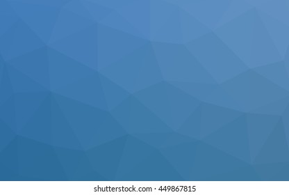 Light blue polygonal illustration, which consist of triangles. Triangular design for your business. Geometric background in Origami style with gradient.