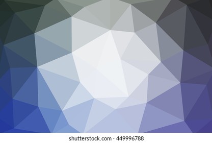 Light blue polygonal illustration, which consist of triangles. Triangular design for your business. Geometric background in Origami style with gradient.