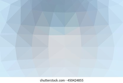 Light blue polygonal illustration, which consist of triangles. Triangular design for your business. Geometric background in Origami style with gradient.