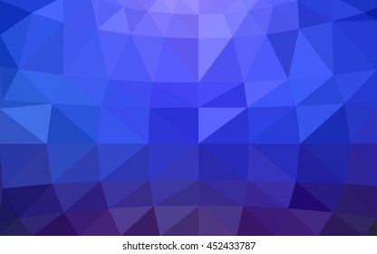 Light blue polygonal illustration, which consist of triangles. Triangular design for your business. Geometric background in Origami style with gradient.