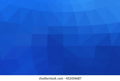 Light blue polygonal illustration, which consist of triangles. Triangular design for your business. Geometric background in Origami style with gradient.