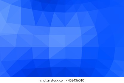 Light blue polygonal illustration, which consist of triangles. Triangular design for your business. Geometric background in Origami style with gradient.