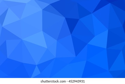 Light blue polygonal illustration, which consist of triangles. Triangular design for your business. Geometric background in Origami style with gradient.