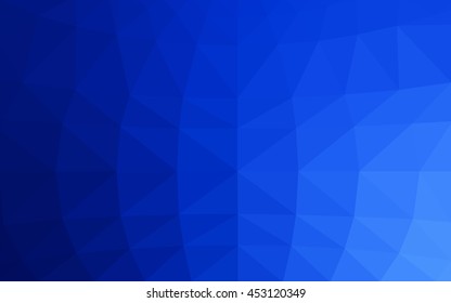 Light blue polygonal illustration, which consist of triangles. Triangular design for your business. Geometric background in Origami style with gradient.
