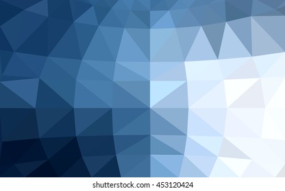 Light blue polygonal illustration, which consist of triangles. Triangular design for your business. Geometric background in Origami style with gradient.
