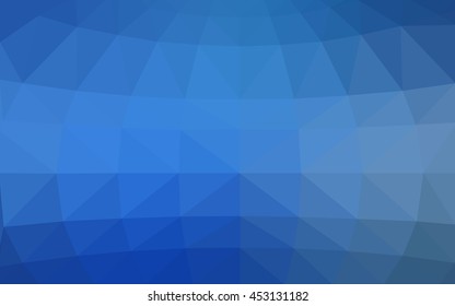Light blue polygonal illustration, which consist of triangles. Triangular design for your business. Geometric background in Origami style with gradient.
