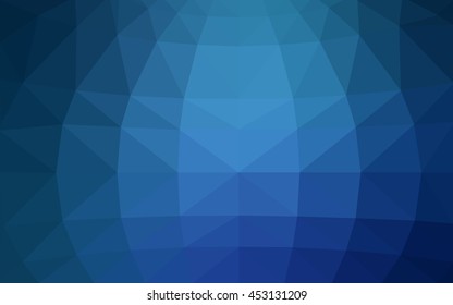 Light blue polygonal illustration, which consist of triangles. Triangular design for your business. Geometric background in Origami style with gradient.