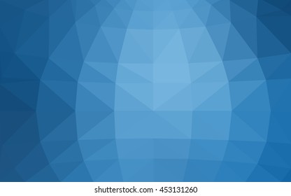 Light blue polygonal illustration, which consist of triangles. Triangular design for your business. Geometric background in Origami style with gradient.